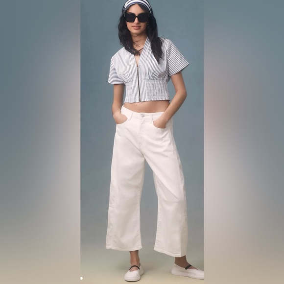 Pilcro Denim - Pilcro White Heritage Curve Mid-Rise Barrel Jeans
by Anthropologie